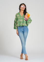 Freesia Block Printed Short Top