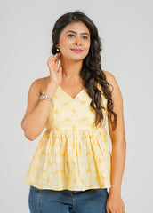 Mellow Block Printed Cami Top