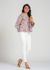 Petunia Block Printed Short Top