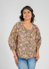 Ashwood Block Printed Short Top