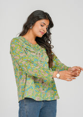 Magnolia Block Printed Short Top