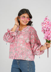 Blush Rose Lace Short Top