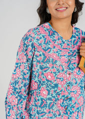 Lily Block Printed Short Top