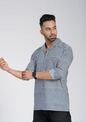 Cotton Poplin Full Sleeve Printed Shirt