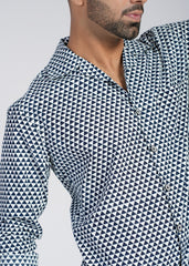 Cotton Poplin Full Sleeve Printed Shirt