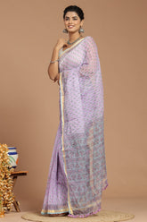 Buti Print Kota Doria Saree
