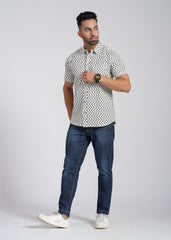 Cotton Printed Half Sleeve Shirt