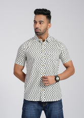 Cotton Printed Half Sleeve Shirt