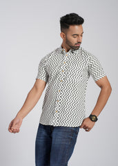 Cotton Printed Half Sleeve Shirt