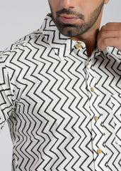 Cotton Printed Half Sleeve Shirt