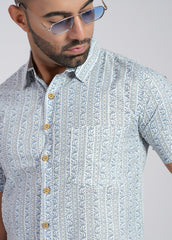 Cotton Printed Half Sleeve Shirt