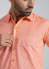Cotton Printed Half Sleeve Shirt