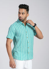 Cotton Printed Half Sleeve Shirt