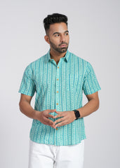 Cotton Printed Half Sleeve Shirt