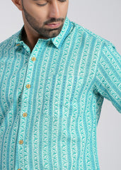 Cotton Printed Half Sleeve Shirt