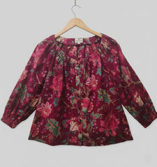 Crimson Printed Short Top