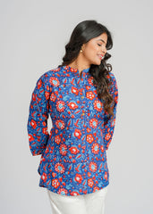 Iris Block Printed Short Kurti