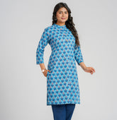 Cotton Block Printed Kurta