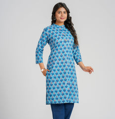 Cotton Block Printed Kurta