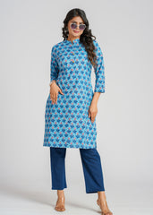 Cotton Block Printed Kurta
