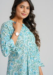 Block Printed Short Top