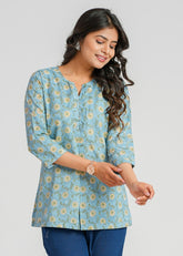 Block Printed Short Kurti