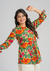 Ember Block Printed Short Top