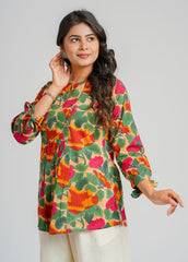 Ember Block Printed Short Top