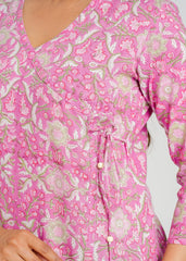 Freesia Block Printed Short Kurti