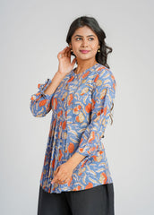 Bluebell Block Printed Short Top