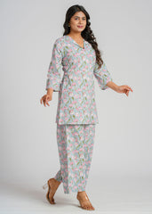 Grey Printed Co-Ord Set