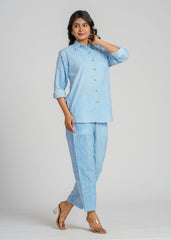 Blue Printed Co-Ord Set