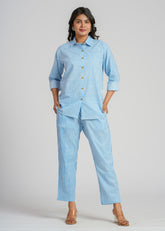 Blue Printed Co-Ord Set