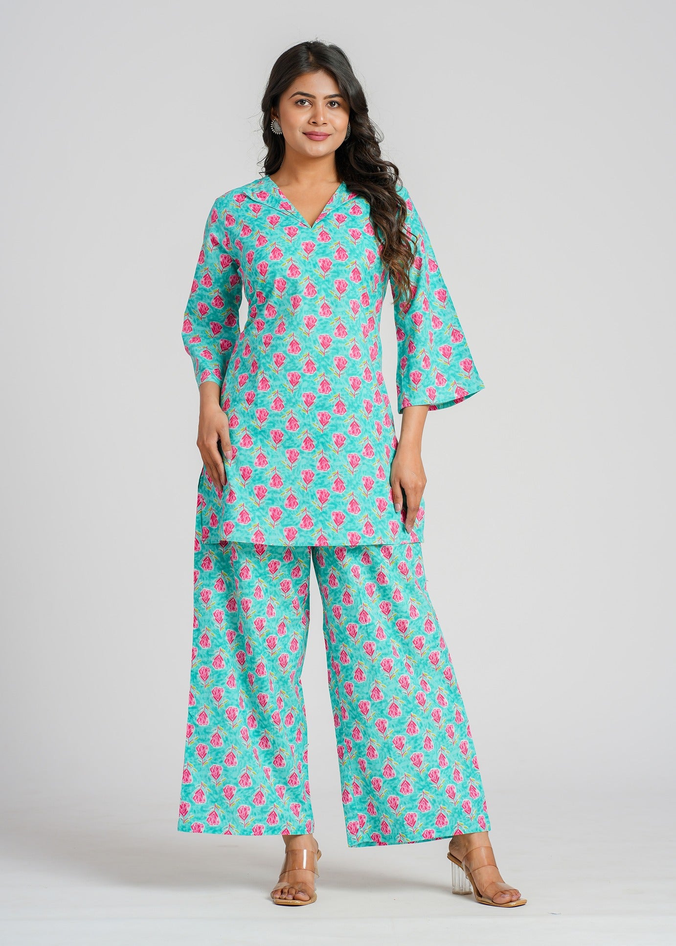 Teal Pink Co-Ord Set