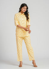 Yellow Paisley Printed Co-Ord Set