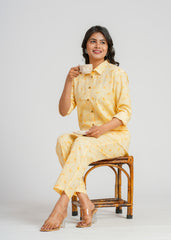 Yellow Paisley Printed Co-Ord Set