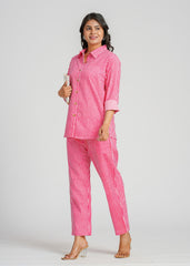 'Most Loved' Pink Stripe Co-Ord Set