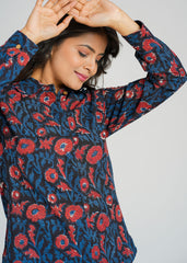 Vanaspati Block Printed Fitted Shirt