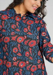 Vanaspati Block Printed Fitted Shirt