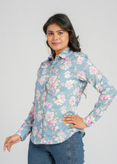 Clematis Printed Fitted Shirt