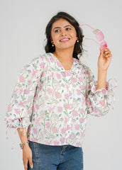 Rosette Lace Short Top