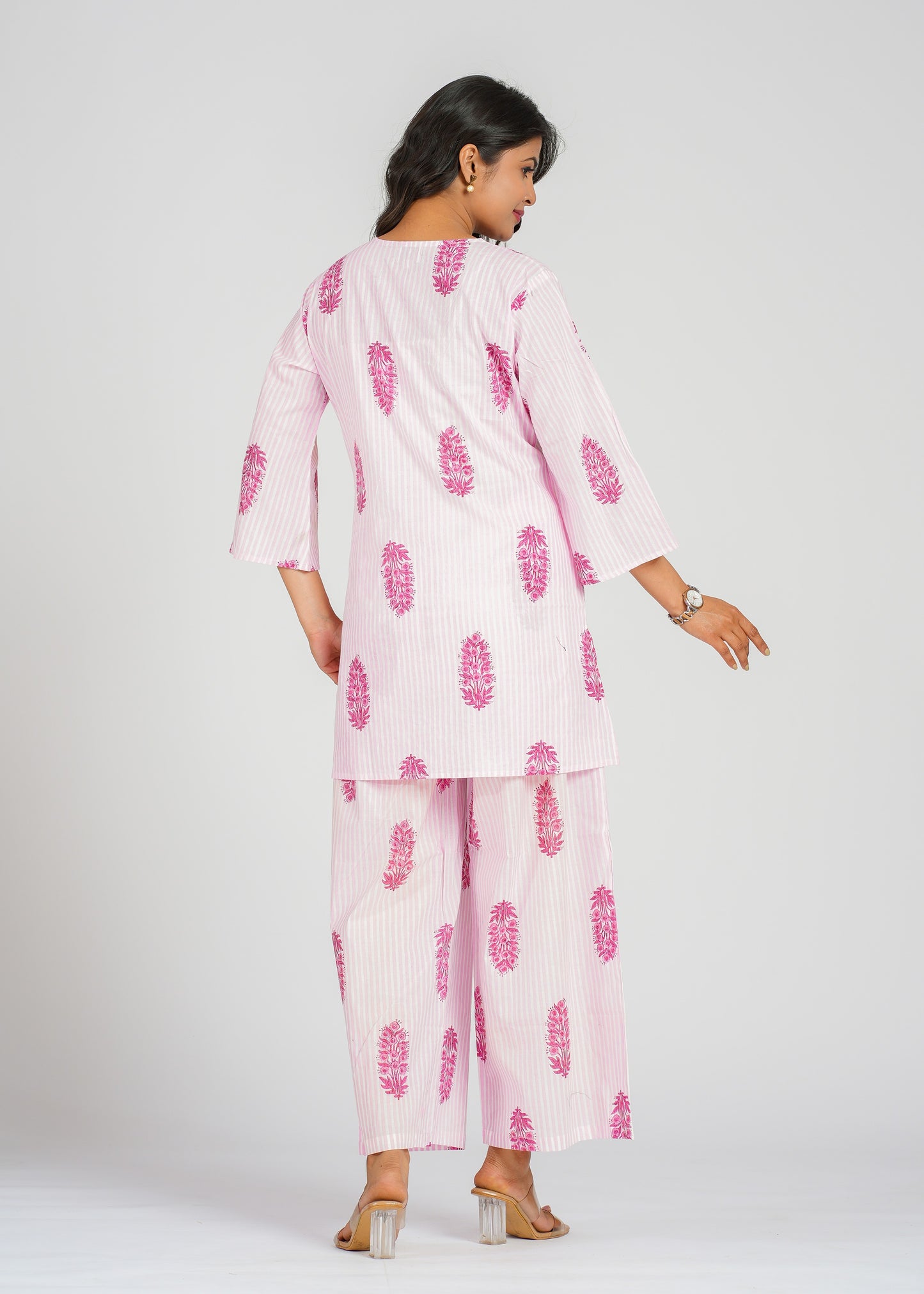 Floral on Stripes Co-Ord Set