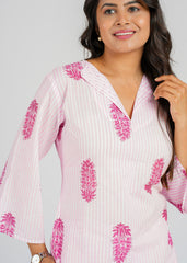 Floral on Stripes Co-Ord Set