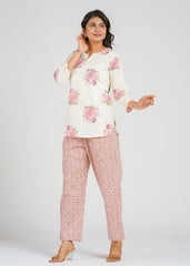 Rose Blooms Printed Co-Ord Set