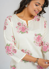 Rose Blooms Printed Co-Ord Set