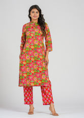 Cotton Printed Kurta Set