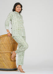 Grey Lotus Printed Co-Ord Set