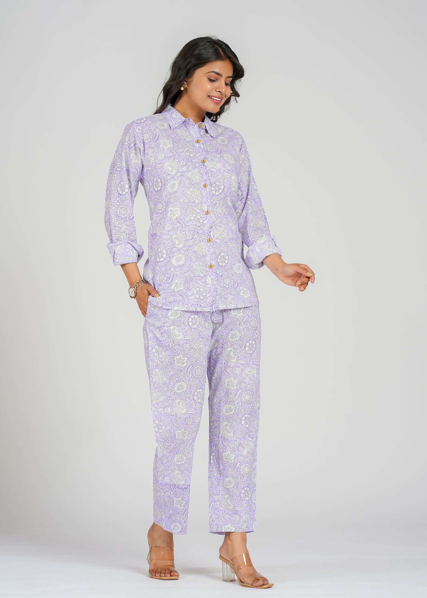 Lavender Printed Co-Ord Set