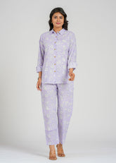 Lavender Printed Co-Ord Set