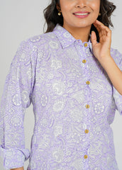 Lavender Printed Co-Ord Set